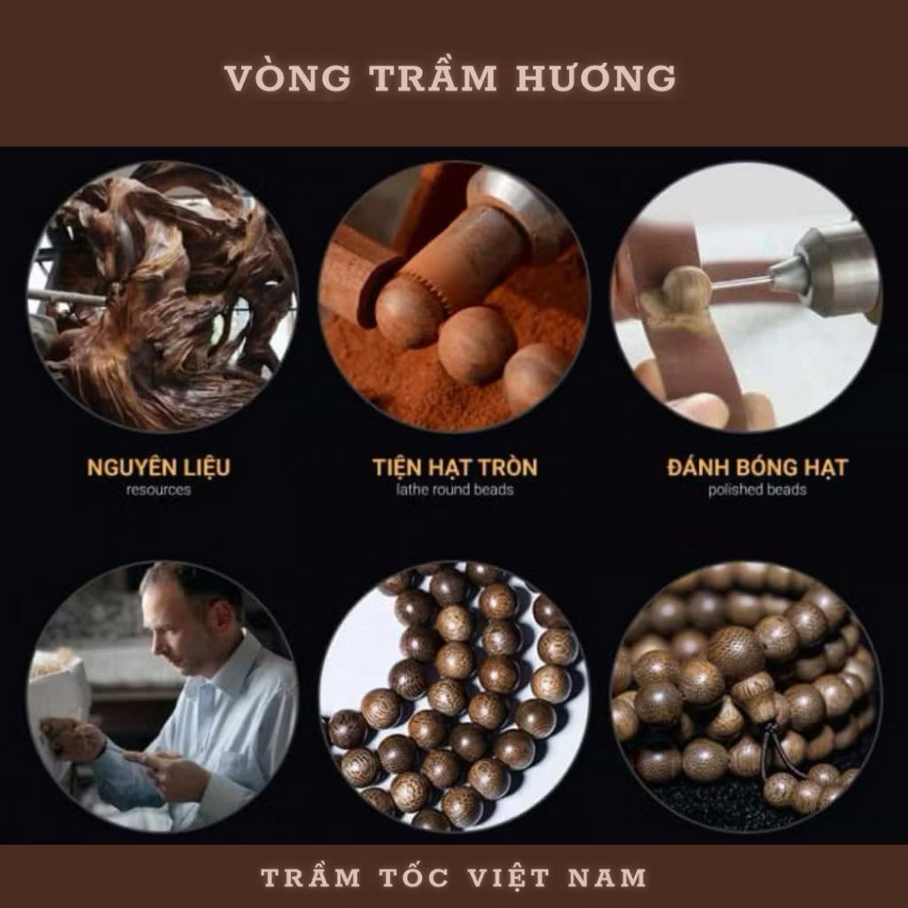 [Giá trải nghiệm] Vòng tay trần hương tốc vườn mùi thơm dịu nhẹ