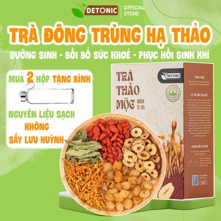 Trà đông trùng hạ thảo DETONIC giúp tăng cường sinh lực sinh lý, giảm mệt mỏi, giúp thư giãn ngủ ngon sâu giấc