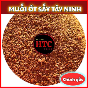 Muối ớt sấy Tây Ninh chính gốc loại 1 cay mặn đậm đà, muối chấm trái cây hải sản hấp dẫn, HTC Food