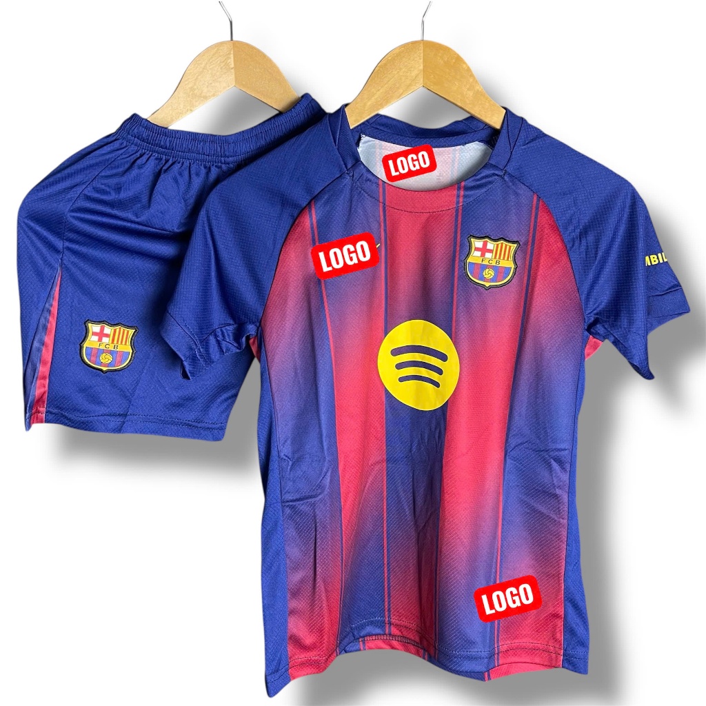 Bộ Quần Áo Đá Banh Trẻ Em Barca Cao Cấp - ( QUẦN + ÁO ) -  Vải Thái Cao Cấp Nhất Tốp 2