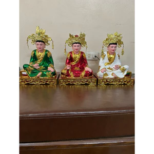 Tượng Tam Toà Thánh Mẫu gỗ mít Sơn son thếp vàng