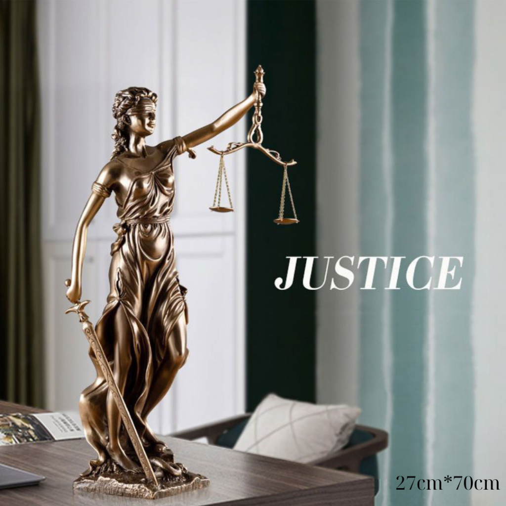 Nữ thần công lý ( Justice) cao 70cm quà tặng cho chuyên ngành luật, trang trí decor bàn làm việc