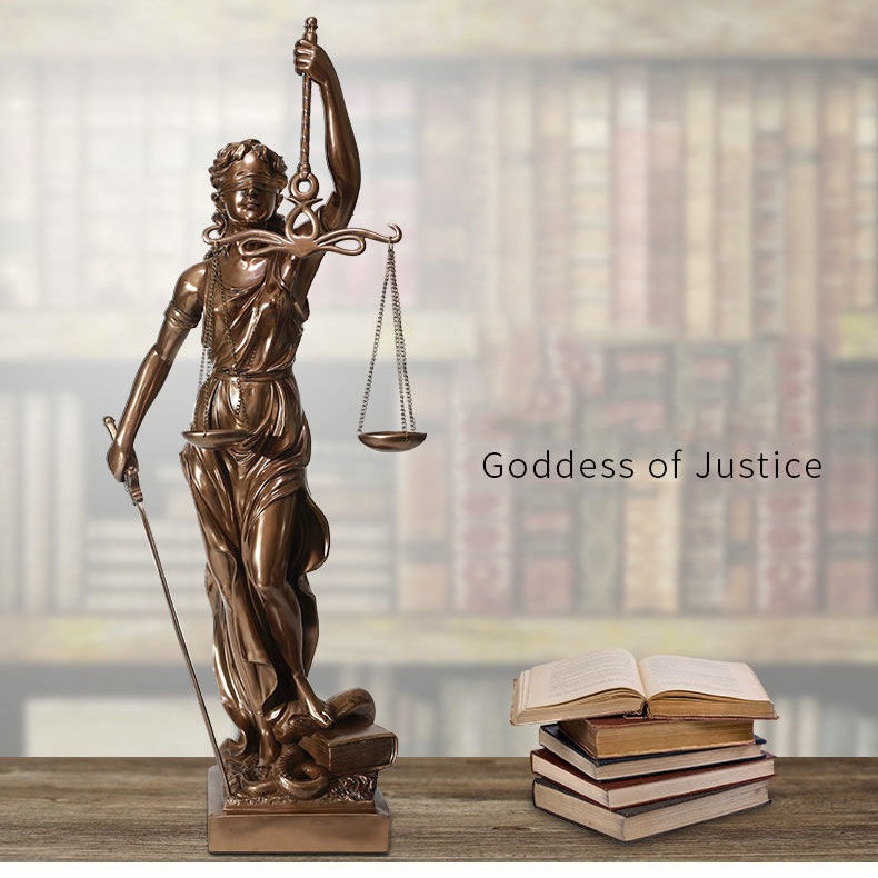Nữ thần công lý ( Justice) cao 70cm quà tặng cho chuyên ngành luật, trang trí decor bàn làm việc