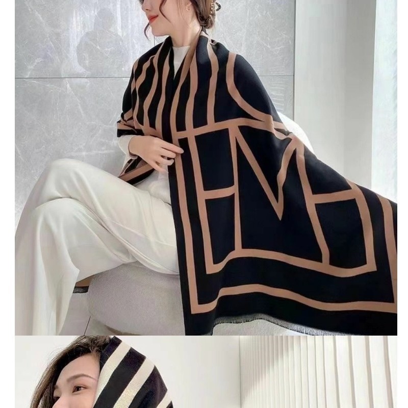Khăn Choàng Dạ Cao Cấp , Khăn Quàng Cổ Choàng Vai Ban To 180*90 Họa Tiết Kẻ Chéo Trẻ Trung