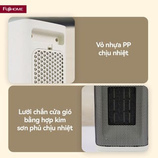 Máy sưởi gốm mini Fujihome FH600 –Sưởi ấm nhanh, an toàn, tiết kiệm điện cho phòng nhỏ - BH 24 tháng