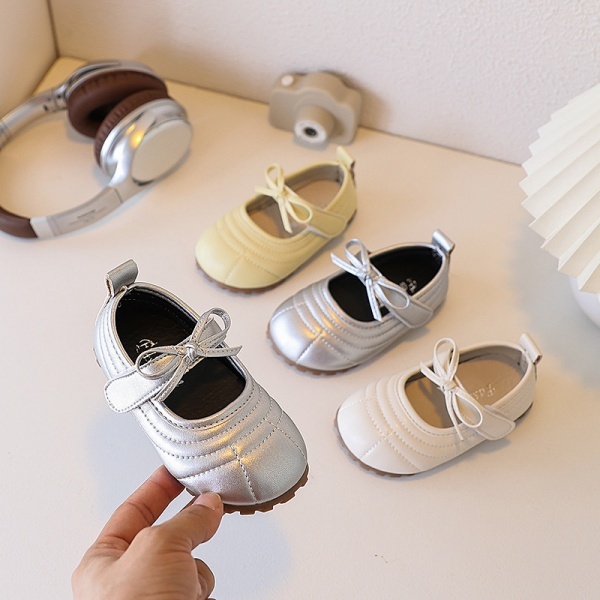 Giày bé gái kiểu Vintage nơ công chúa phù hợp với trẻ từ 2-8 tuổi tiệc sinh nhật