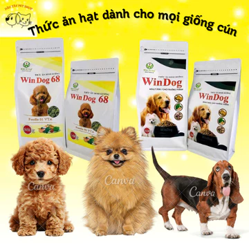 Hạt cho chó poodle Windog - Hạt cho chó mọi lứa tuổi - Thức ăn hạt cho mọi giống chó - Hạt cho cún phốc sốc túi 800g
