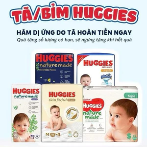 TÃ QUẦN HUGGIES MEGA SKIN CARE/ HUGGIES NATURE MADE Mẫu mới