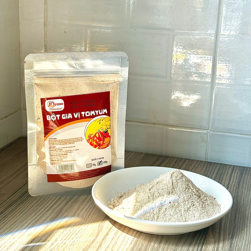 100g Bột lắc vị Tomyum ADFOOD– Dễ dùng là gia vị  cho các món chiên, snack, lẩu tomyum