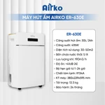 Máy hút ẩm Dorosin AIRKO ER-630, ER-650 lọc không khí khử khuẩn có Wifi công suất 30-50 lít/ngày, bảo hành 2 năm — ảnh 2
