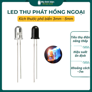 Led thu phát hồng ngoại 3mm 5mm 940nm chất lượng cao