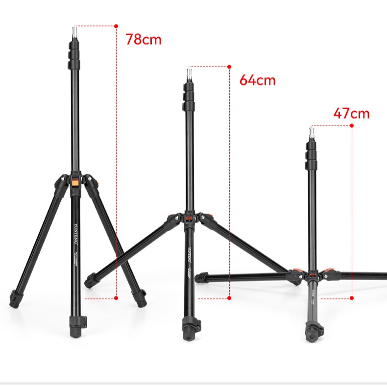 Combo Tripod Yunteng VCT-5228 + Đầu Xoay 190 PH - Chân Máy 2m1 Xoay 360°, Gập 90°, Quay Chụp Linh Hoạt