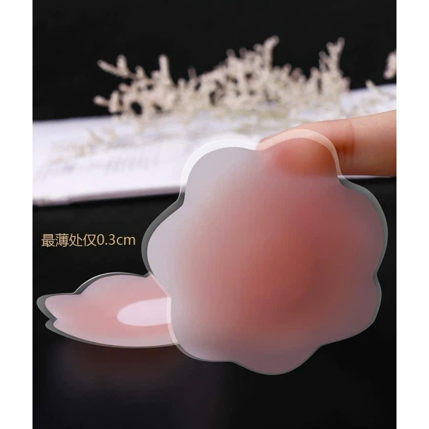 COMBO 5 CẶP miếng dán ngực hoa silicon DANDAL – dán ngực tái sử dụng siêu dính, mềm mịn, chống lộ  khi mặc áo mỏng