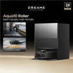 Dreame Aqua 10 Roller Robot hút bụi thông minh | Cuộn lăn lau sát cạnh tường | Giặt cuộn lăn tự động 100℃ | BH 24 tháng — ảnh 3