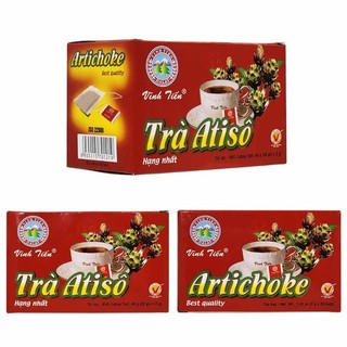 Trà Atisô túi lọc ARTICHOKE Vĩnh Tiến - Giúp thanh nhiệt, mát gan, giải độc cơ thể (Hộp 20 gói)