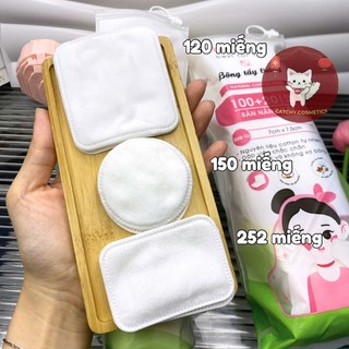 [BEFOU] Bông Tẩy Trang BEFOU, Cotton Tự Nhiên, Mềm Mại, Không Xơ Bông