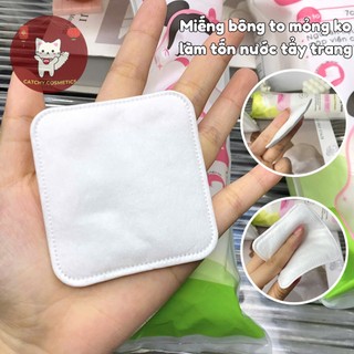 [BEFOU] Bông Tẩy Trang BEFOU, Cotton Tự Nhiên, Mềm Mại, Không Xơ Bông