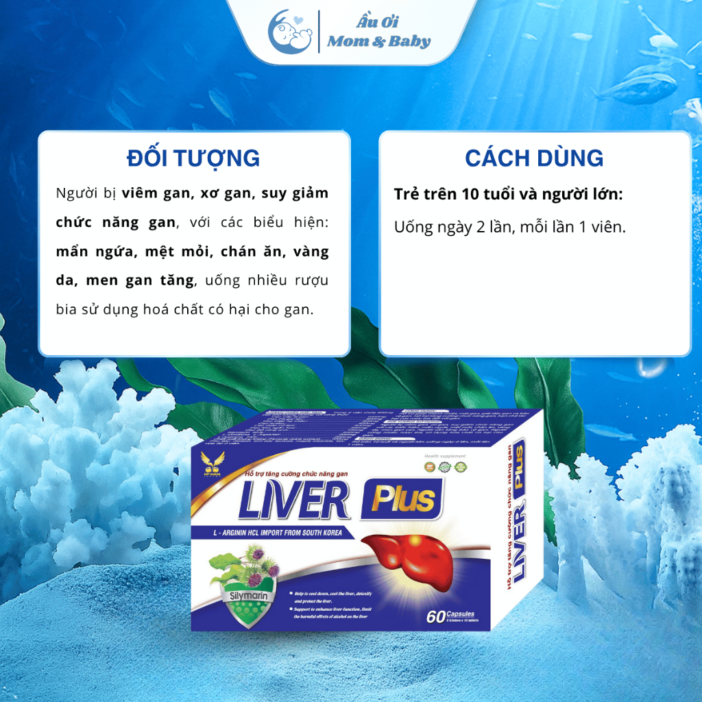 [HÀNG CTY + QUÀ] Liver Plus Viên uống tăng cường chức năng Gan