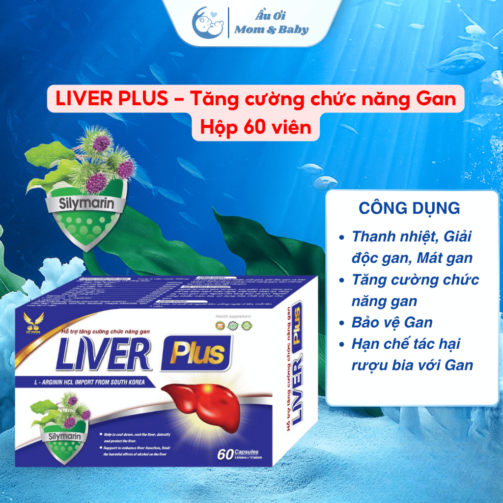 [HÀNG CTY + QUÀ] Liver Plus Viên uống tăng cường chức năng Gan