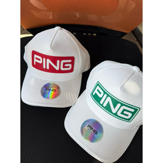 Mũ Golf ping logo đỏ,xanh điểm nhấn thời trang vải co dãn thấm hút tốt thích bợp chơi golf