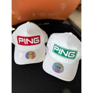 Mũ Golf ping logo đỏ,xanh điểm nhấn thời trang vải co dãn thấm hút tốt thích bợp chơi golf