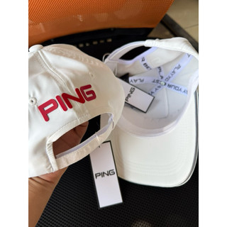 Mũ Golf ping logo đỏ,xanh điểm nhấn thời trang vải co dãn thấm hút tốt thích bợp chơi golf
