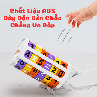 Khối Đồ Chơi Rubik Toán Học Montessori-Đồ Chơi Rubik Thông Minh Đủ Phép Tính Cộng Trừ Nhân Chia Cho Bé Học Tính Toán