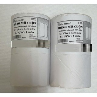 Bông mỡ Bảo Thạch ( Bịch 6 cuộn ), bông cuộn mỡ