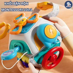 Khối Bận Rộn Montessori 10 Mặt GutyKids Đồ Chơi Cầm Tay Khám Phá Vô Tận, Rèn Luyện Đa Kỹ Năng Cho Bé