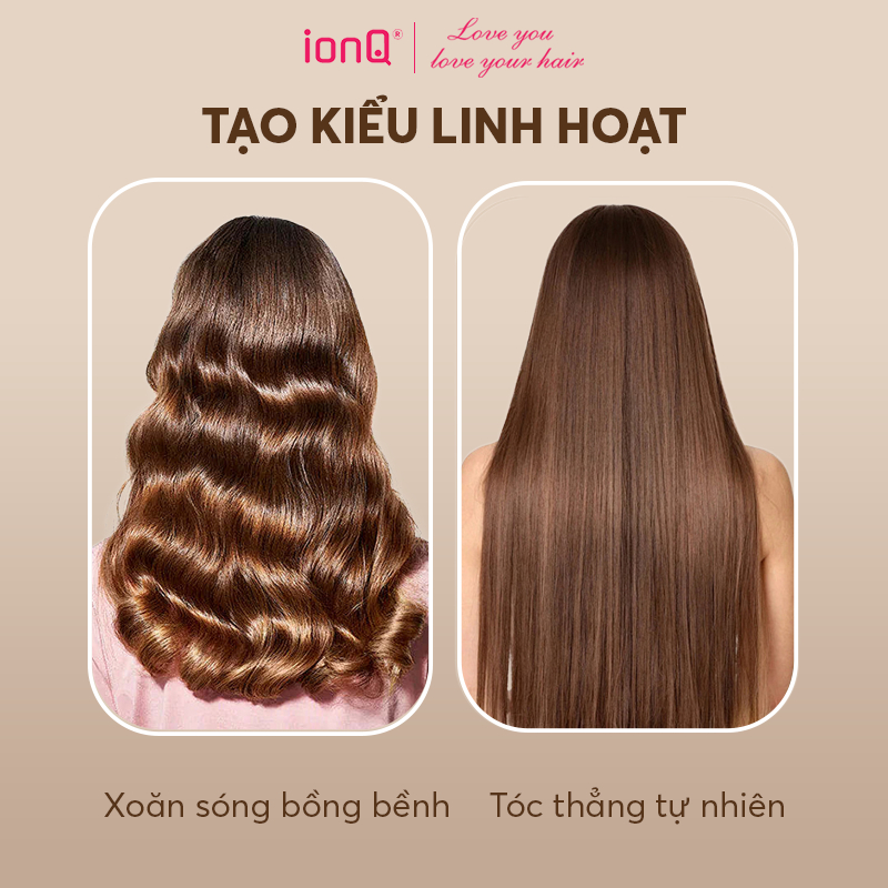[KOC] Máy duỗi tóc ép thẳng ionQ Glossy 200 triệu ion âm lõi gốm T-Gross chăm sóc tóc suôn mượt | BigBuy360 - bigbuy360.vn