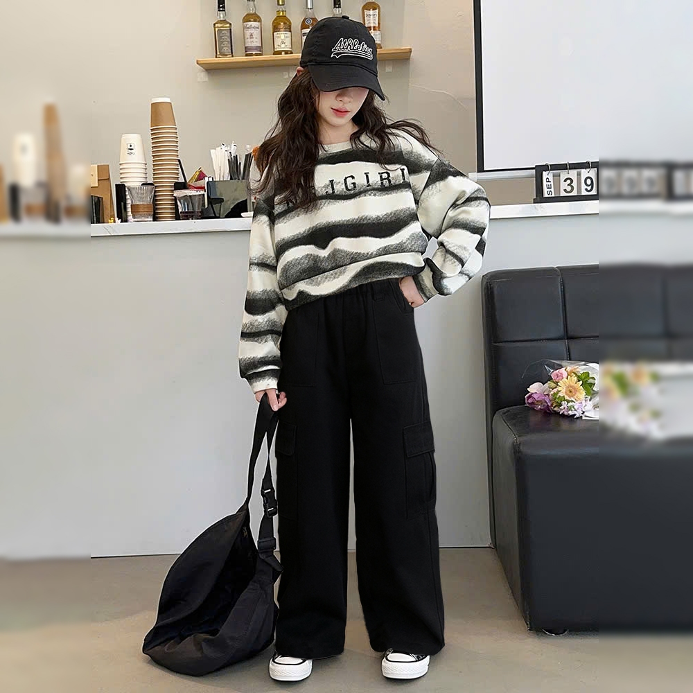 Quần suông kaki túi hộp cho bé gái size đại BEESHOP KM0017