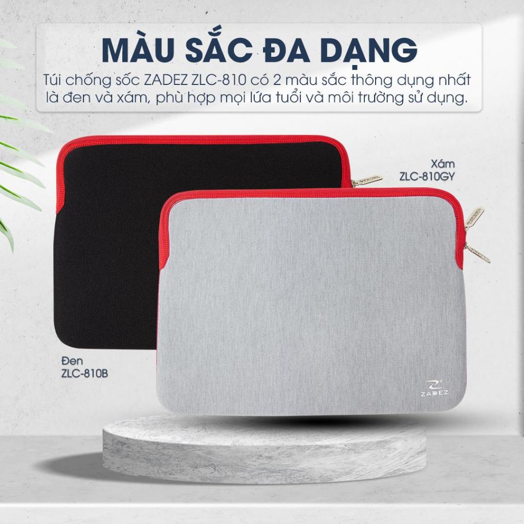 Túi Chống Sốc Laptop ZADEZ ZLC-810 Series – 13.3/14/15.6 Inches, Vải Cao Su Bền, Chống Trầy Xước
