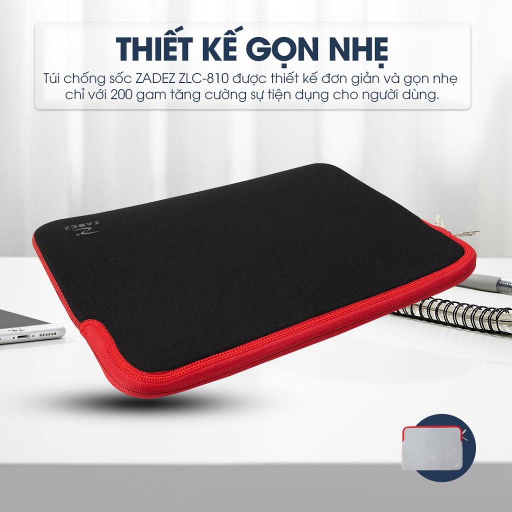 Túi Chống Sốc Laptop ZADEZ ZLC-810 Series – 13.3/14/15.6 Inches, Vải Cao Su Bền, Chống Trầy Xước