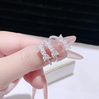 Nhẫn bạc nữ dáng nơ đá xinh,viền đá  bac ta  LoPa, SK15  cá tính điệu đà, Kỷ niệm, xinh xắn , trang sức , phụ nữ