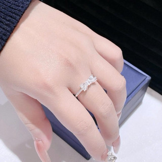 Nhẫn bạc nữ dáng nơ đá xinh,viền đá  bac ta  LoPa, SK15  cá tính điệu đà, Kỷ niệm, xinh xắn , trang sức , phụ nữ