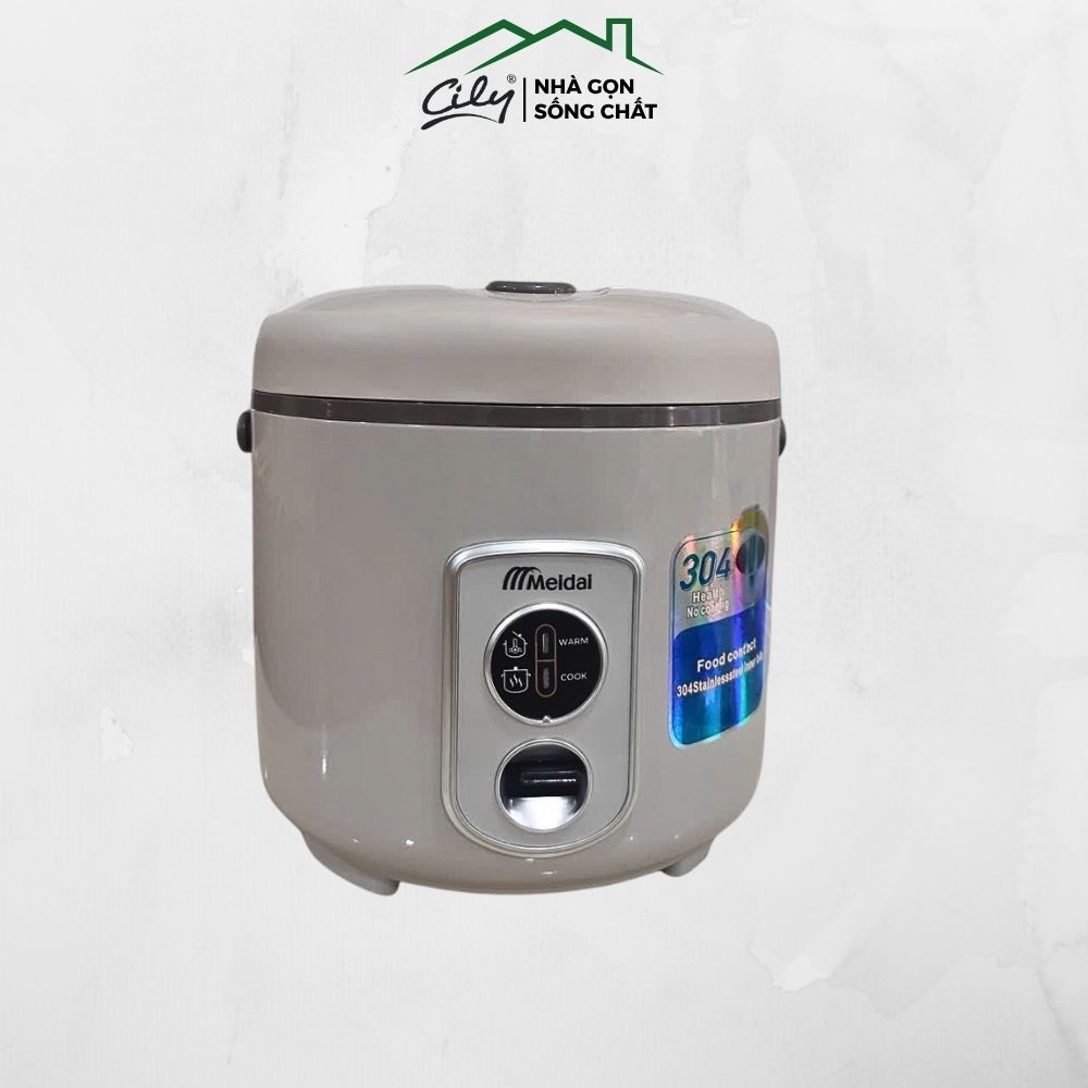 Nồi Cơm Điện Quai Xách Meidai Lòng Inox 304 Cao Cấp – Dung Tích 1L