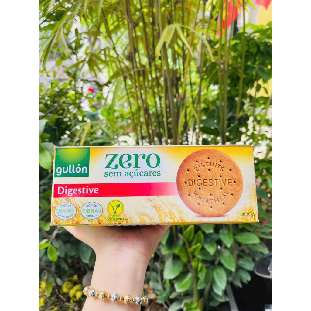 BÁNH QUY KHÔNG ĐƯỜNG BỘT MÌ NGUYÊN CÁM GULLON DIGESTIVE HỘP 400g nhập ...