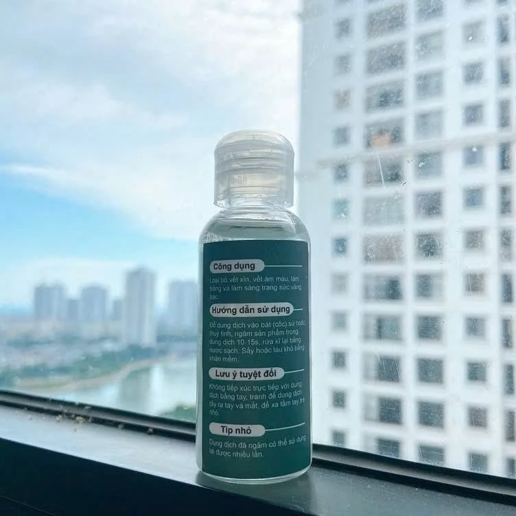 [Peinn] Nước rửa trang sức bạc dung dịch làm sáng bóng bạc như mới 50ml  PK0120