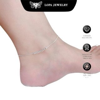 Lắc tay hoặc chân SK96 bạc nữ LoPa dáng bi nhỏ nhỏ xinh nhẹ nhàng LoPa Jewelry.
