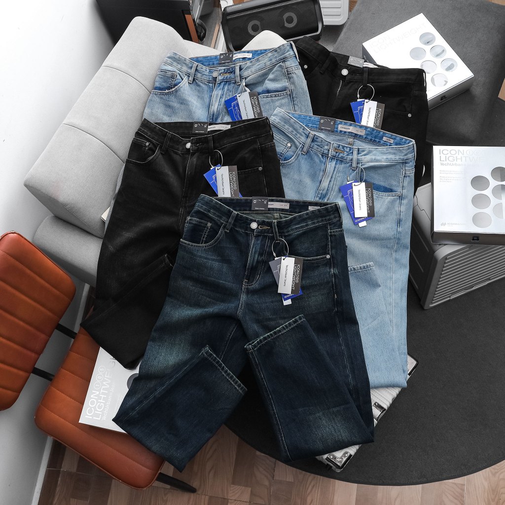 Quần Jean Nam ICON105 Lightweight, Quần Bò Nam Ống Suông Siêu Nhẹ, Vải Thoáng Khí, Jean Nam Cao Cấp | BigBuy360 - bigbuy360.vn