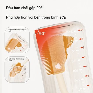 Youkebei Cọ Rửa Bình Sữa – Bộ Hộp Cọ Bình Di Động 6 Chi Tiết, Cọ & Úp Bình Tiện Lợi, Nhỏ Gọn Dễ Mang Theo