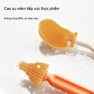 Youkebei Cọ Rửa Bình Sữa – Bộ Hộp Cọ Bình Di Động 6 Chi Tiết, Cọ & Úp Bình Tiện Lợi, Nhỏ Gọn Dễ Mang Theo