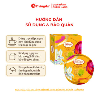 Bánh Waffles Belgi Collection Hộp Thiếc Vàng Quà Tặng Cao Cấp Tràng An Thơm Ngon Sang Trọng 348g THÙNG 8 HỘP