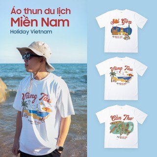 [HOẢ TỐC] Áo thun địa danh MIỀN NAM 1 Du lịch Việt Nam 63 tỉnh thành unisex, chất thun 250gsm cao cấp