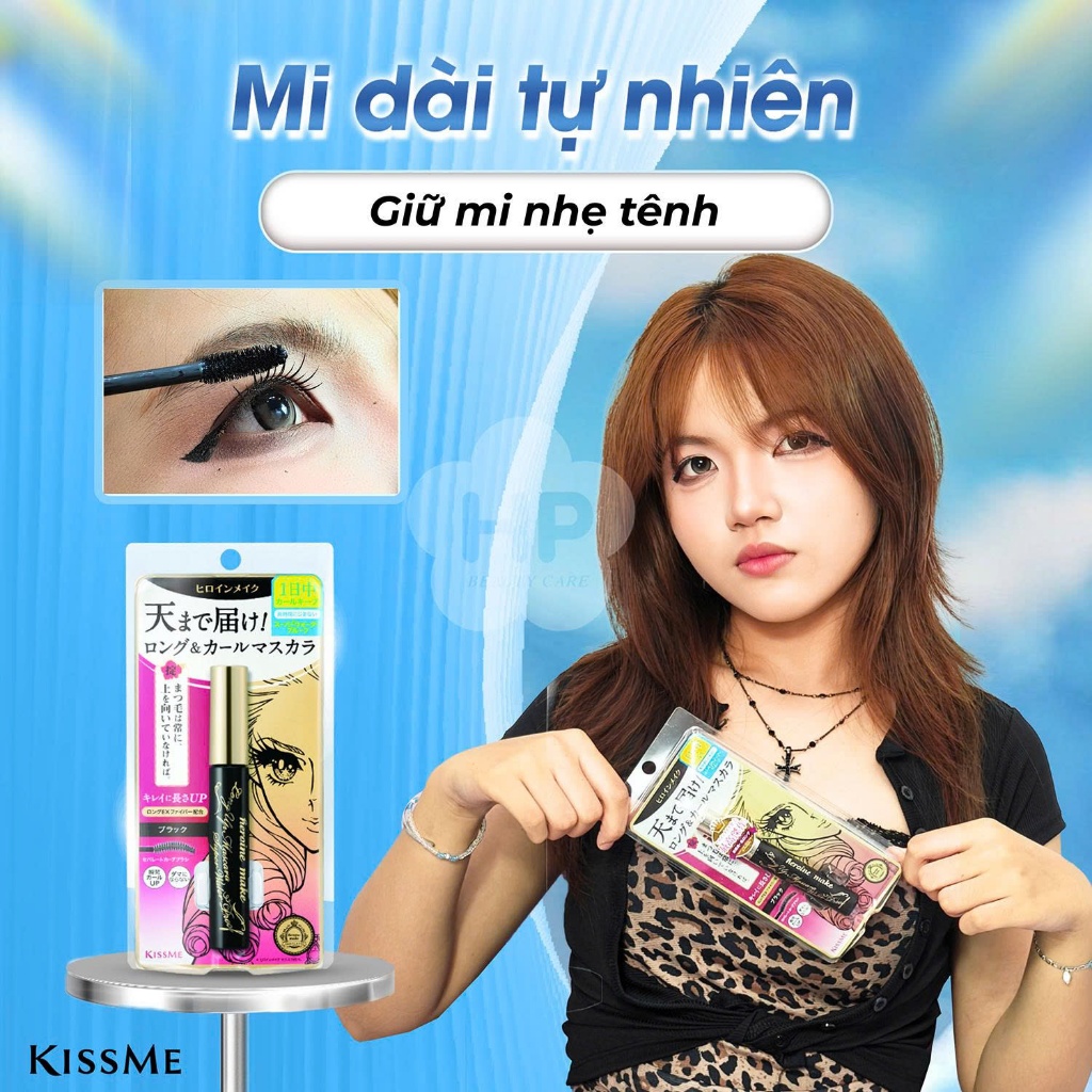 Set Mascara Chuốt Mi Dài Và Mascara Tẩy Trang Mi Kissme Heroine (2 cây )