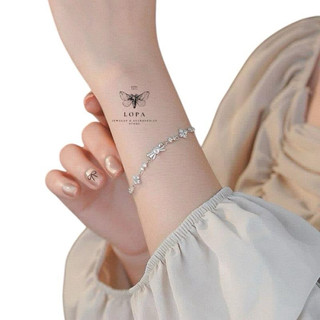 Lắc tay nữ LoPa, lắc nơ hoa tim đá SK87, thanh lịch , cá tính, điệu đà Bach LoPa