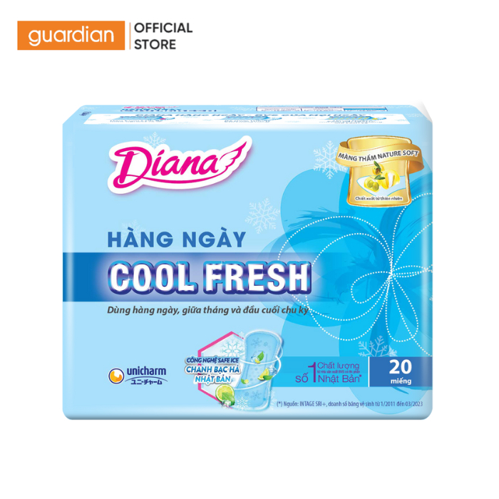 Băng Vệ Sinh Diana Sensi Cool Fresh Hằng Ngày 40 Miếng