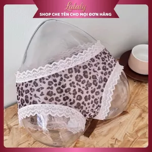 Quần lót ren hoạ tiết da báo Lalaly L17, quần lót nữ mềm mịn, sexy gợi cảm cho nữ