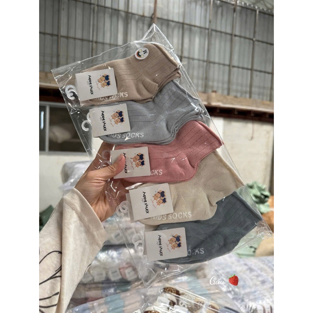 Set 10 đôi tất chống hằn cho bé 0-5y