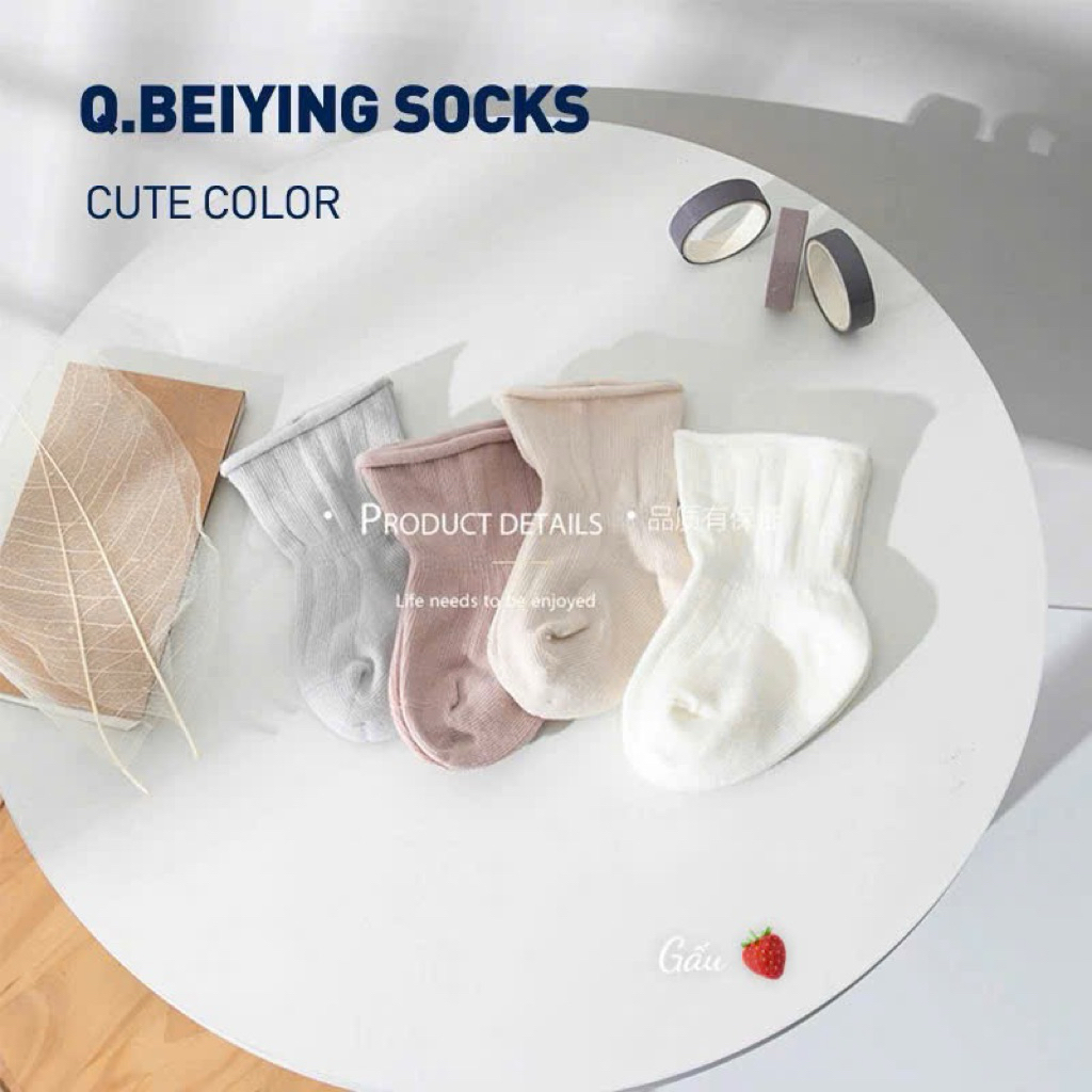 Set 10 đôi tất chống hằn cho bé 0-5y